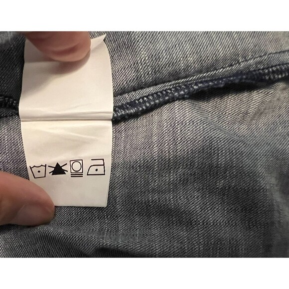 eShakti V-Neck Dress  Women's M (8)  Embroidered Sleeveless Sheath Blue Chambray - Picture 9 of 9